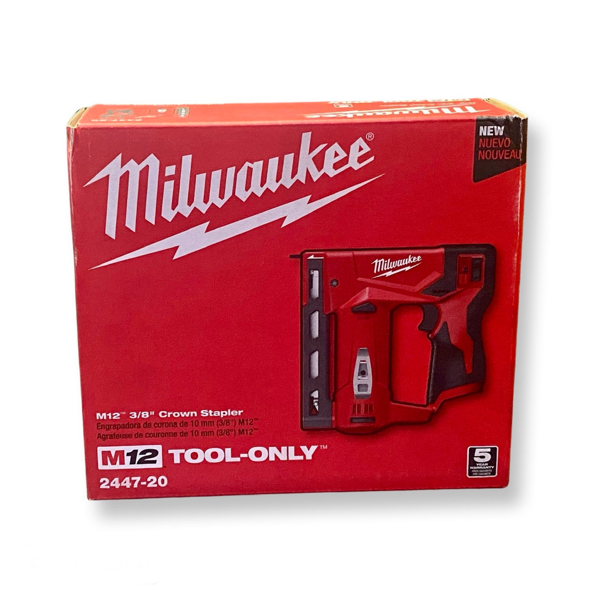 Milwaukee M12 12-Volt Lithium-Ion Cordless 3/8 in. Crown Stapler (Tool Only)