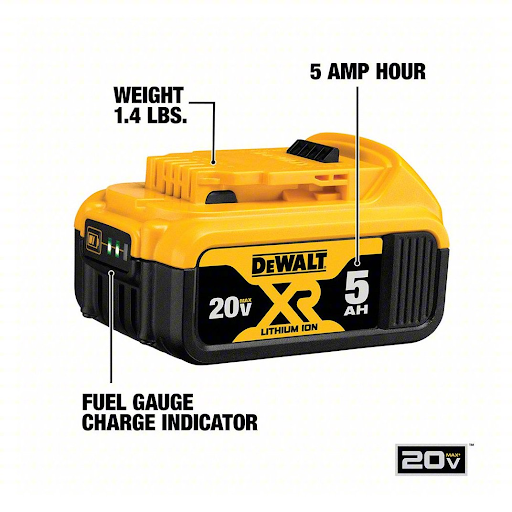 Dewalt 20 MAX Premium XR 5.0AH Lithium Ion Battery Pack